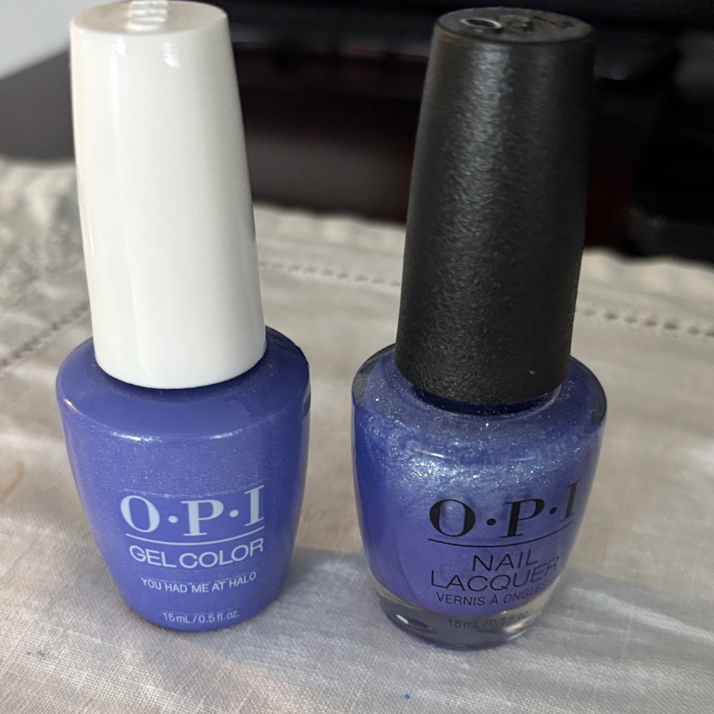 OPI gel and lacquer set.  You Had Me At Halo